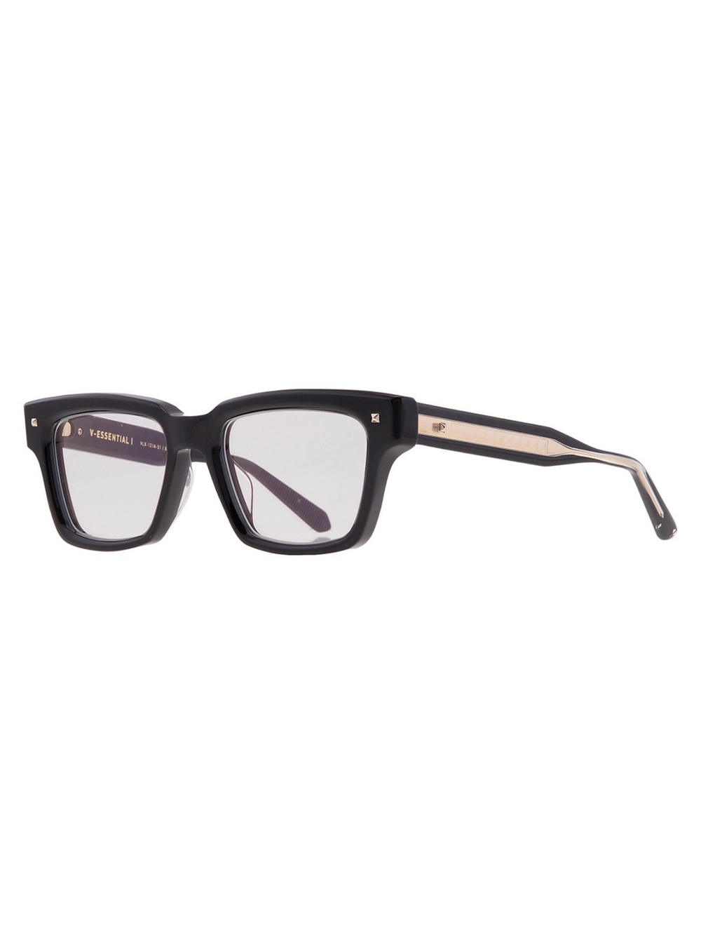 New Valentino V ESSENTIAL l VLX 121A Black Square Glasses Authentic